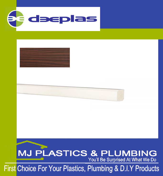 Deeplas Rectangle Trim 22mm x 19mm - Mahogany